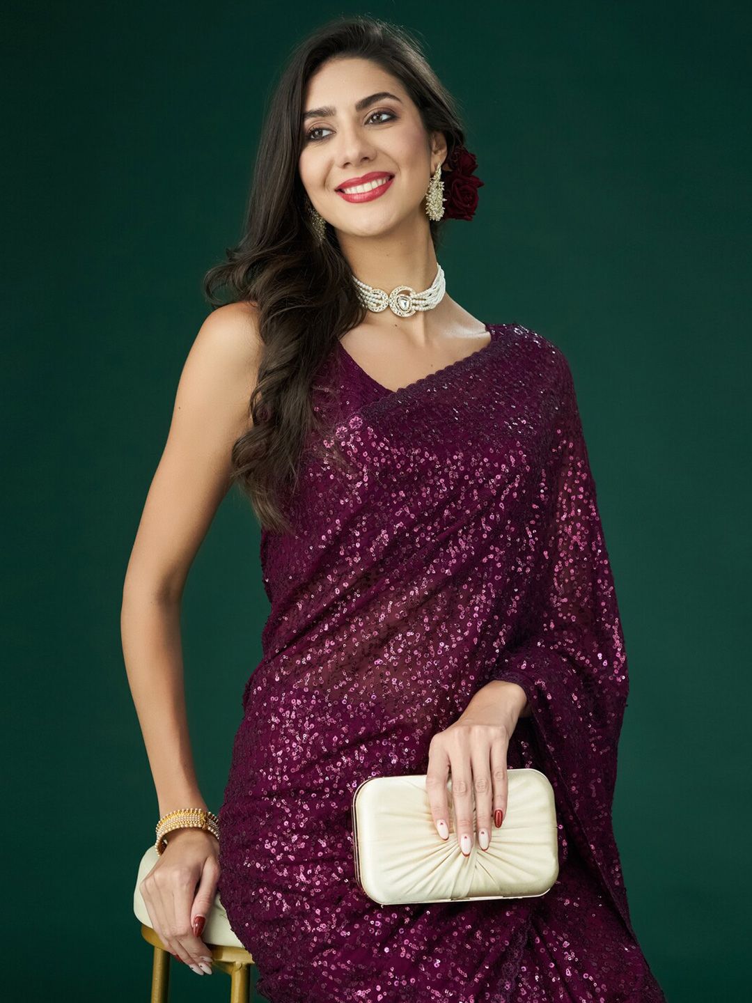 kasee Embellished Sequinned Saree