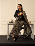 Tikhi Imli Black & Gold Geometric Printed Ready To Wear Saree