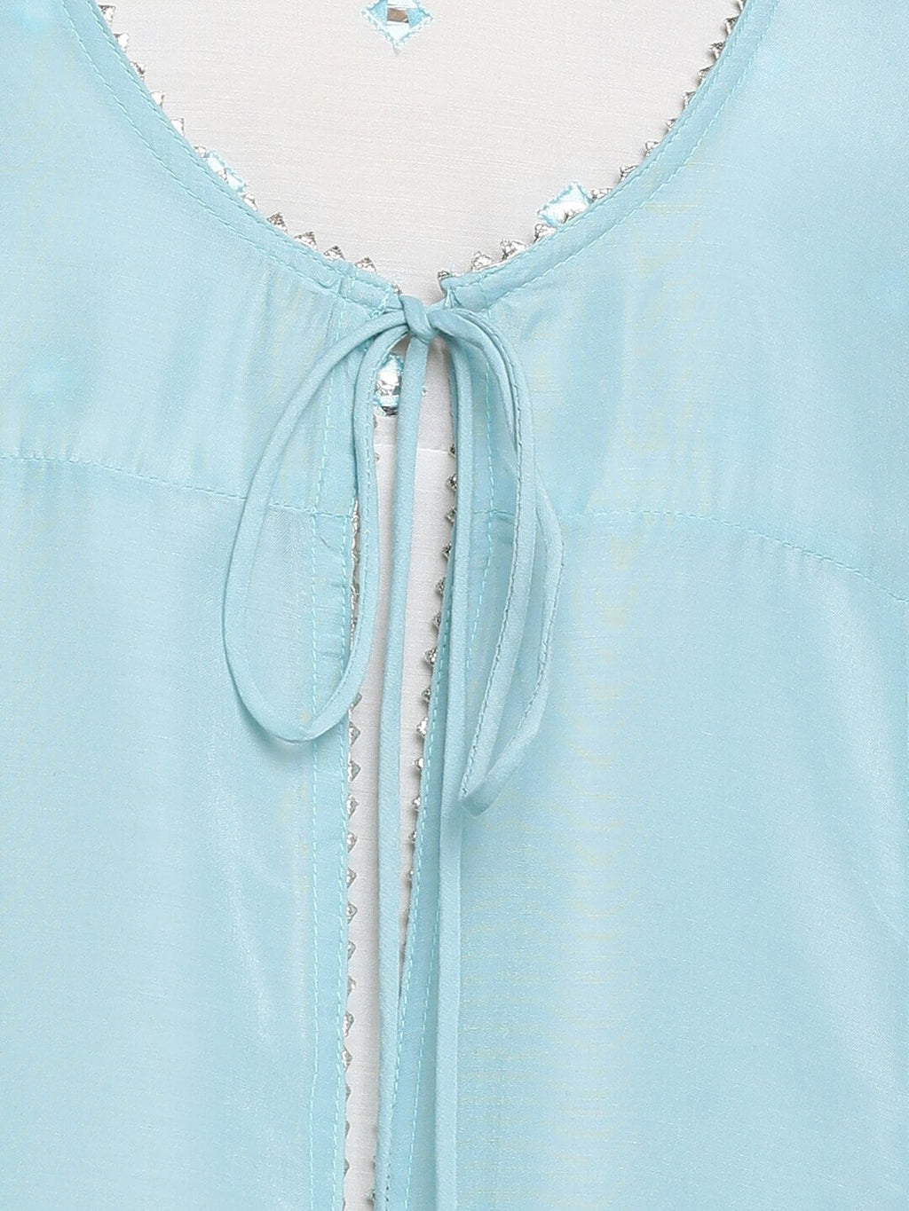 HERE&NOW Embroidered Mirror Work A-Line Kurta