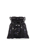 Masq Black & White Embroidered Potli Clutch