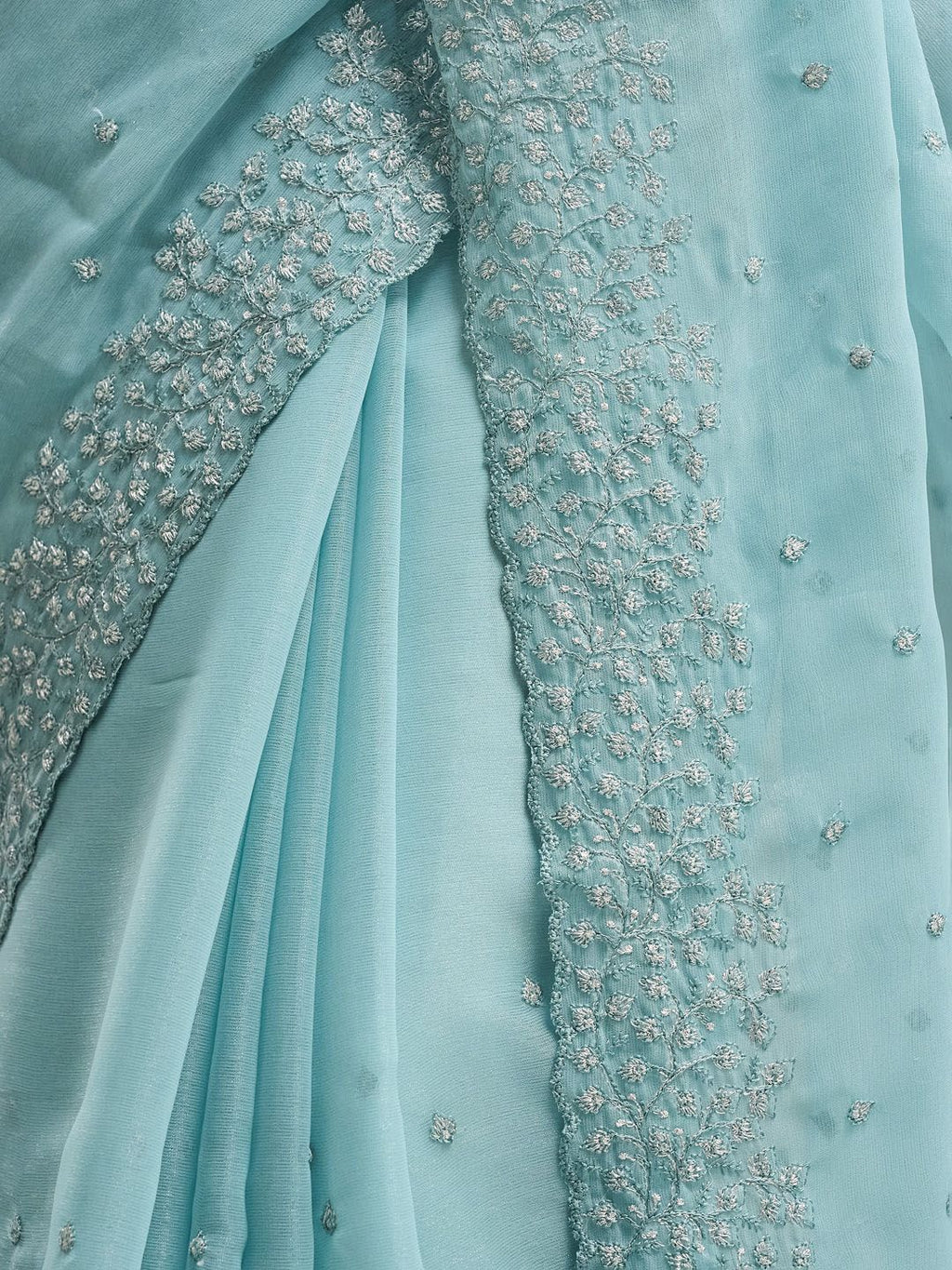 kasee Floral Embroidered Saree