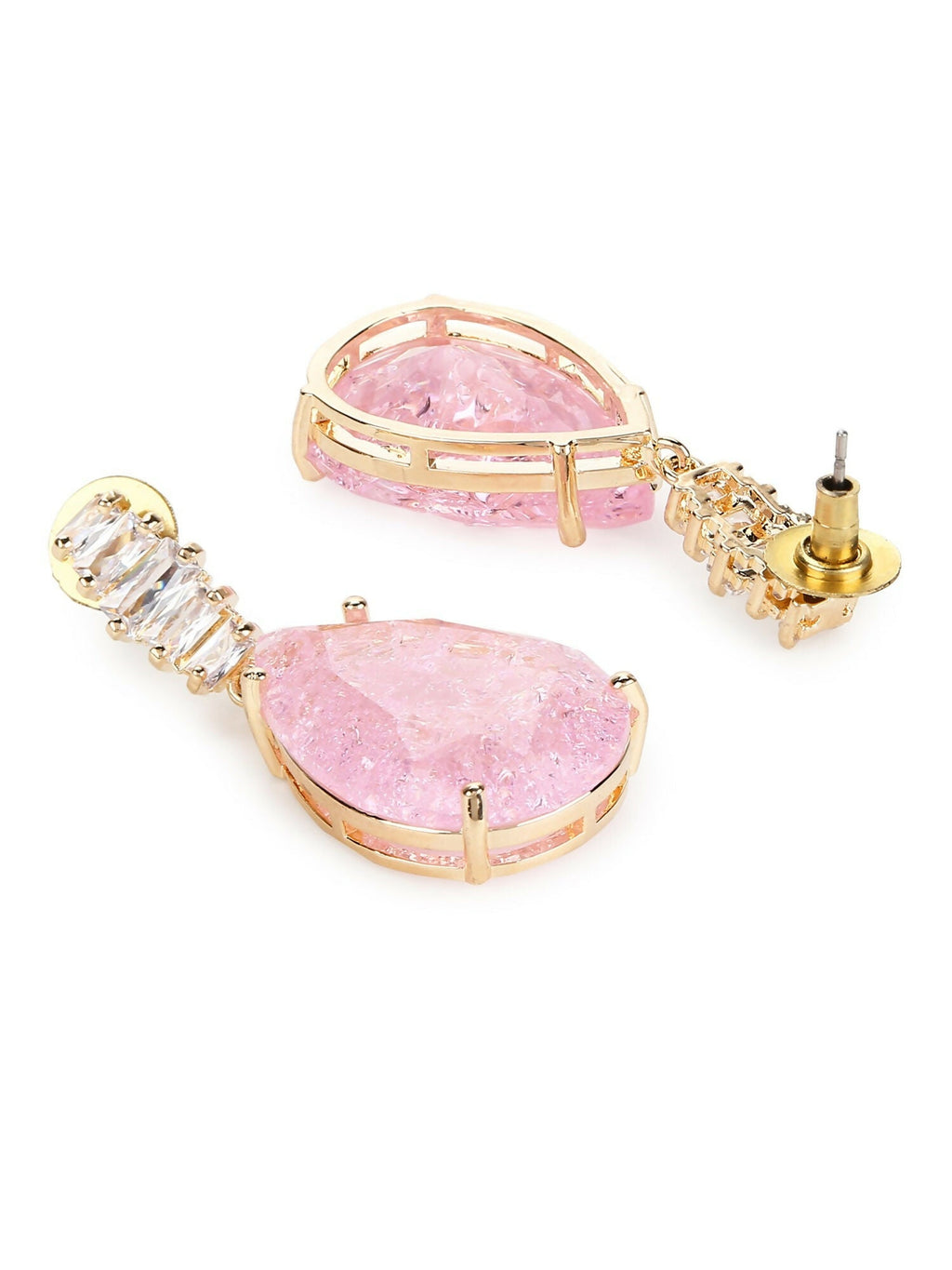 Pink Druzy Quartz Earrings- Ruby Raang
