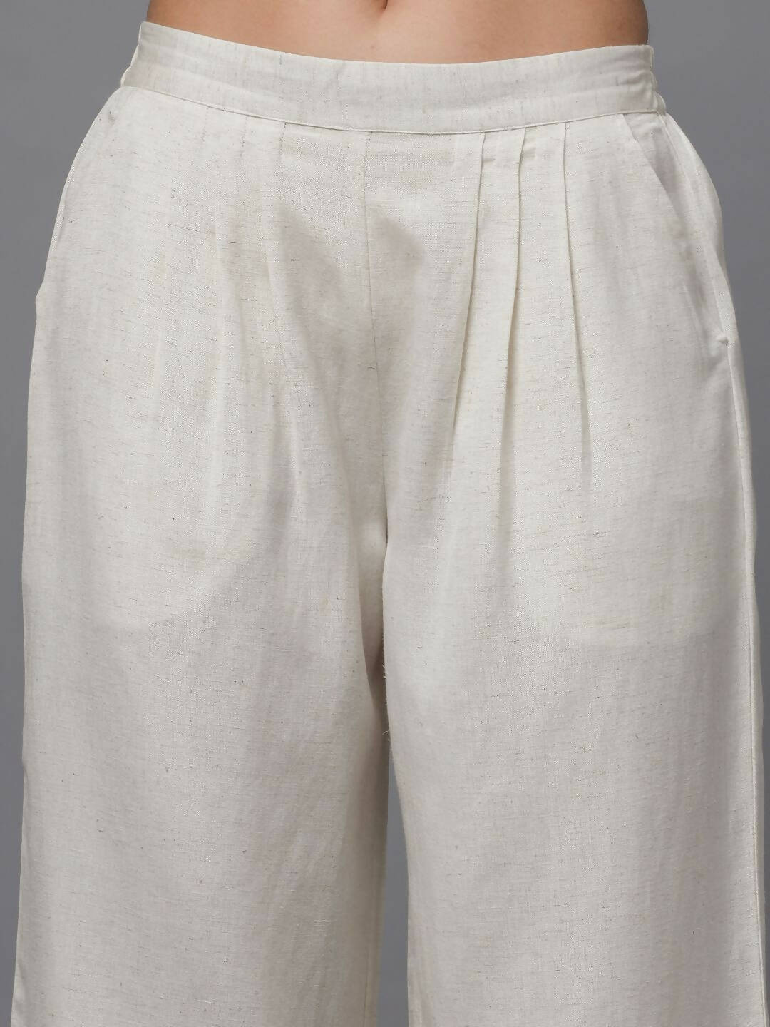 Juniper Women's Natural Solid Wide Leg Palazzo