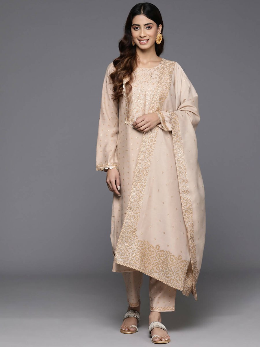 Ahalyaa Women's Traditional wear Kurta Set - Tan