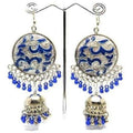 MS Fashion India Muskan Fancy Silver Tone Fashion Earrings