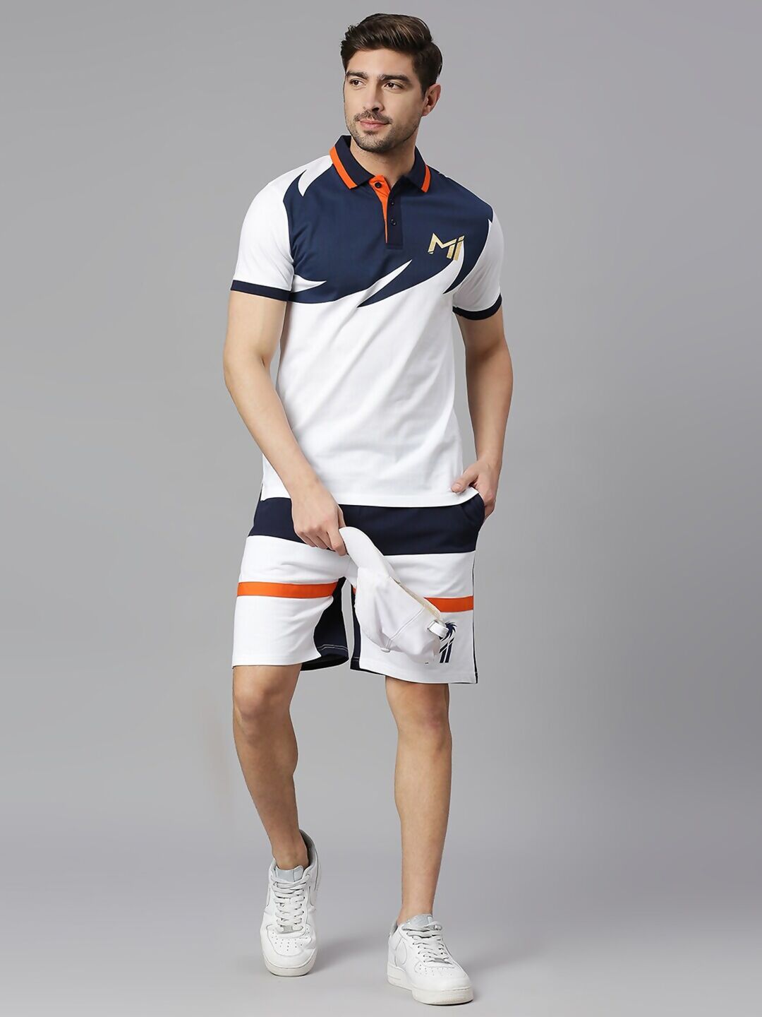 Fancode Mumbai Indians Printed Cotton T-shirt