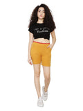 Asmaani Mustard Color Short Pant with Two Side Pockets