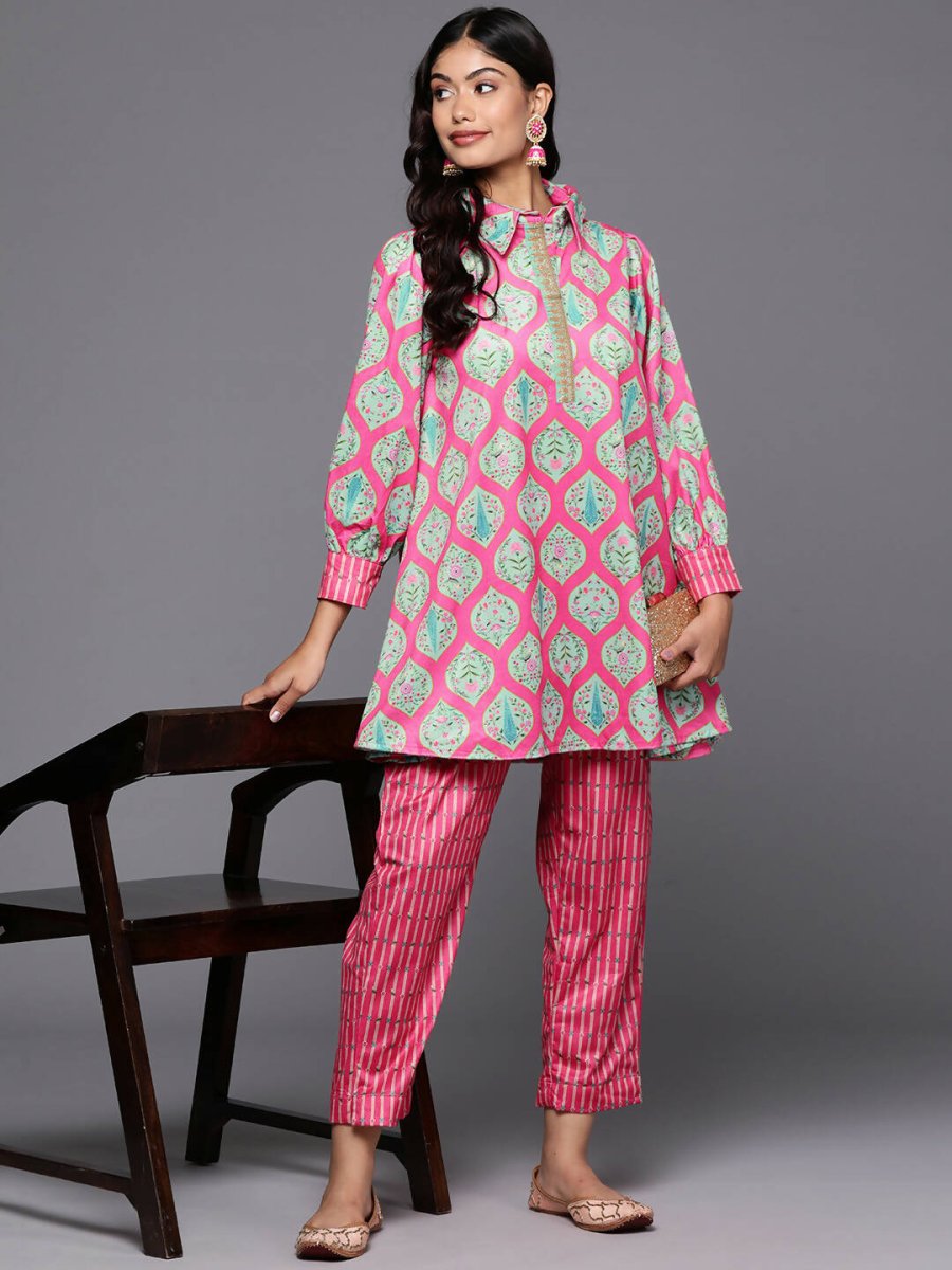 Ahalyaa Women's Traditional Wear Co-ods - Pink