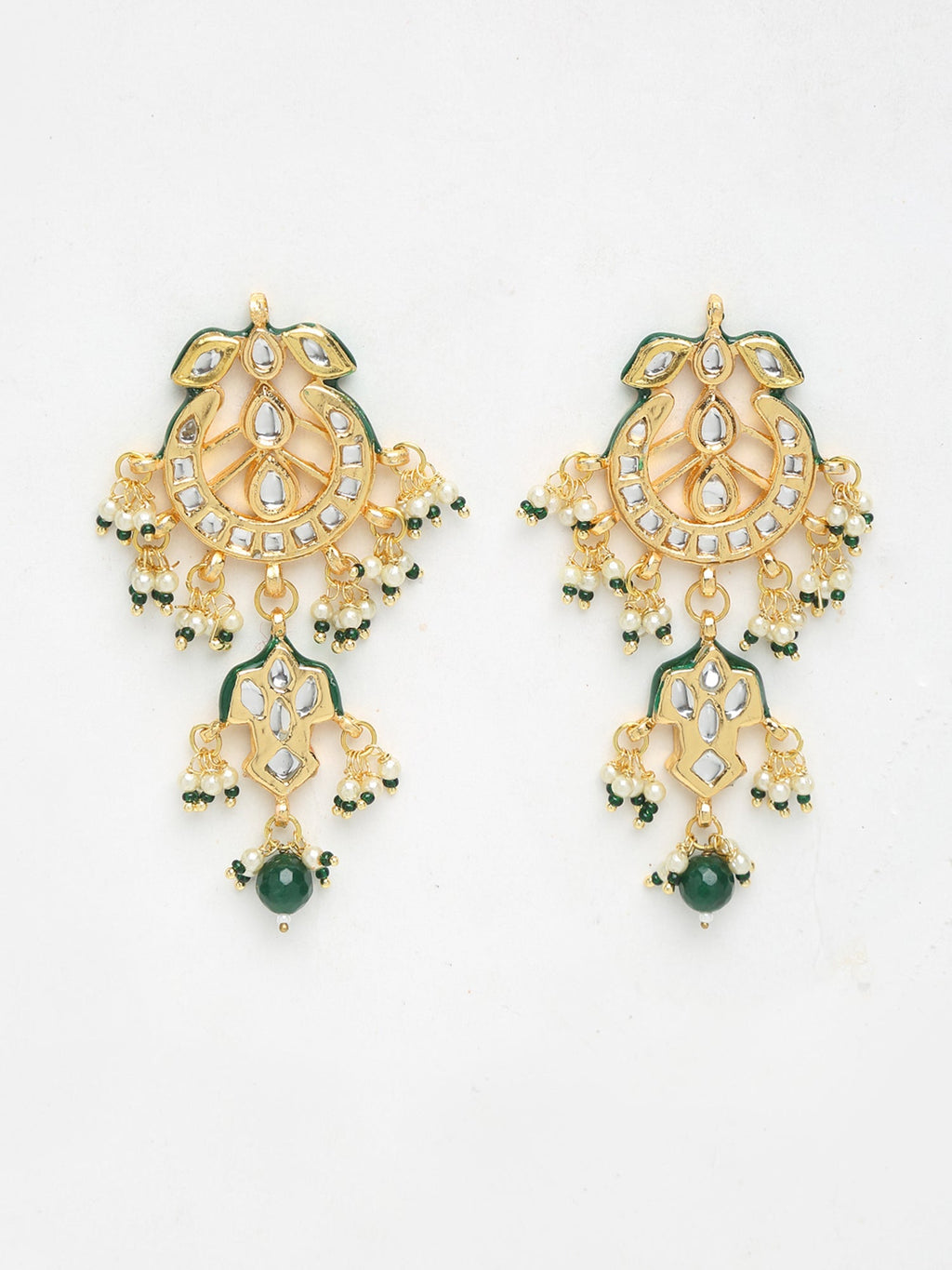Kundan Earrings - Ruby Raang