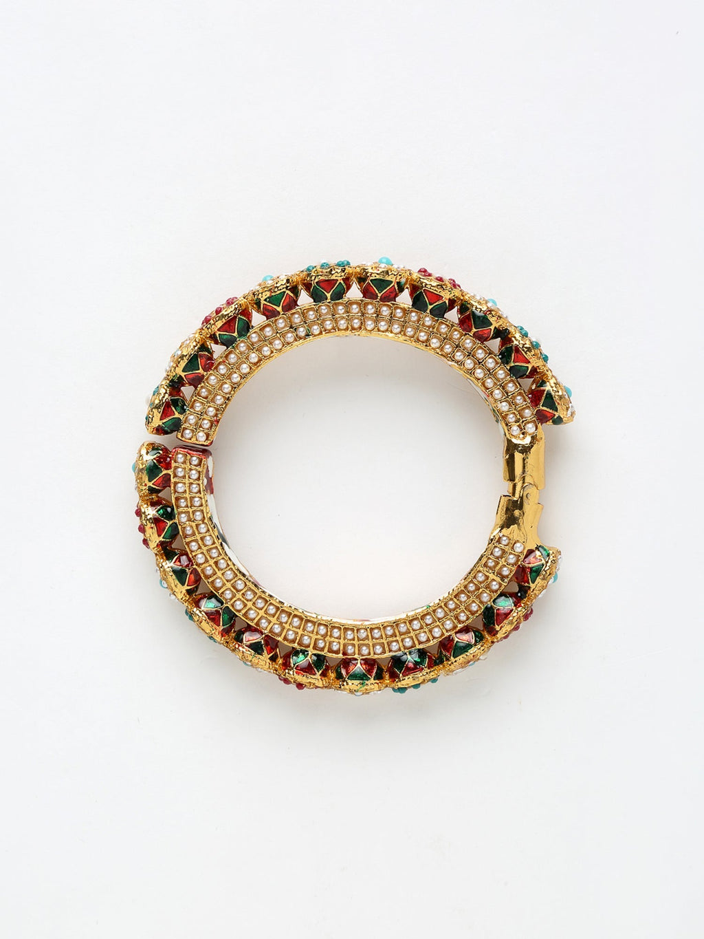 Multi Embellished Bangle - Ruby Raang