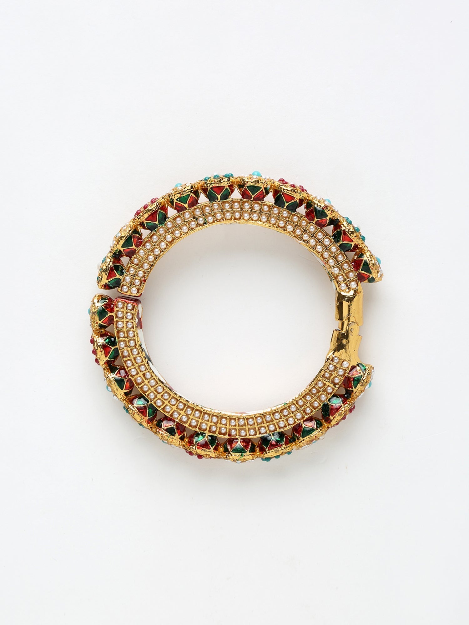 Multi Embellished Bangle - Ruby Raang