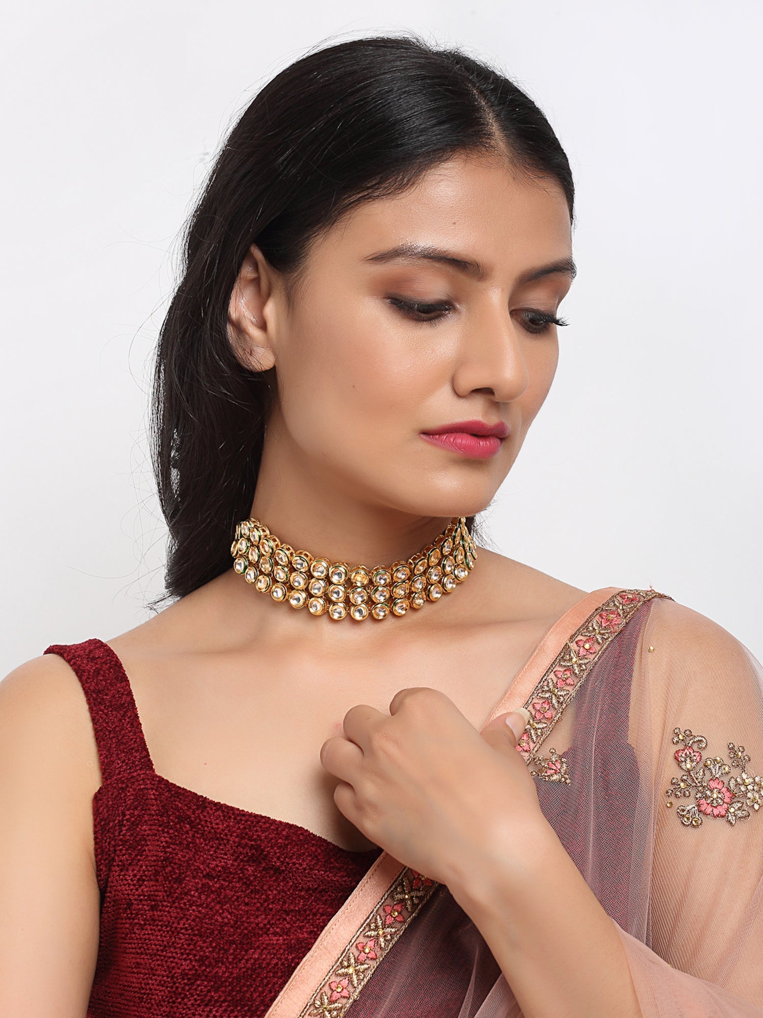 Kundan Choker - Ruby Raang