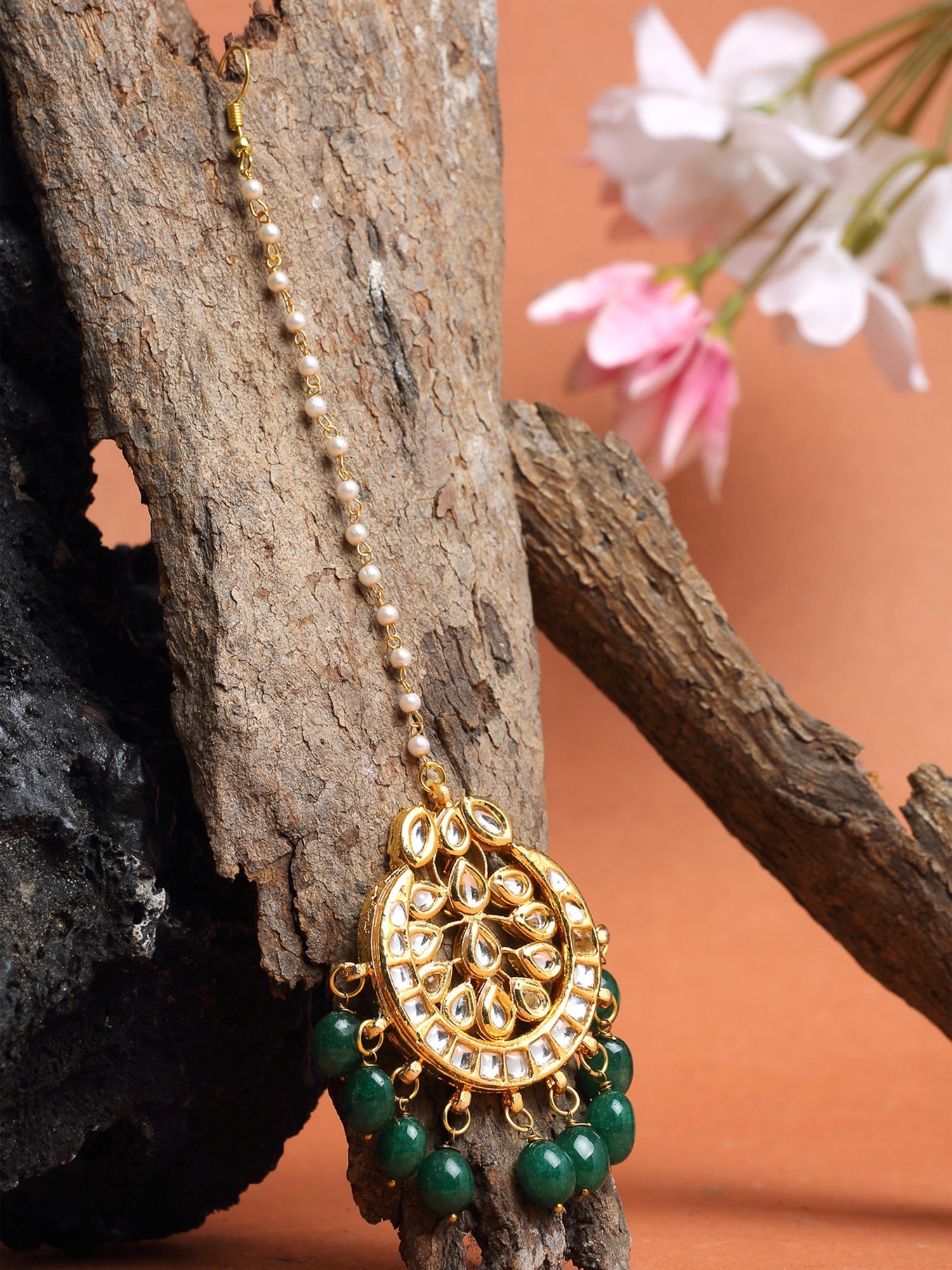 Kundan Maang Tikka - Ruby Raang