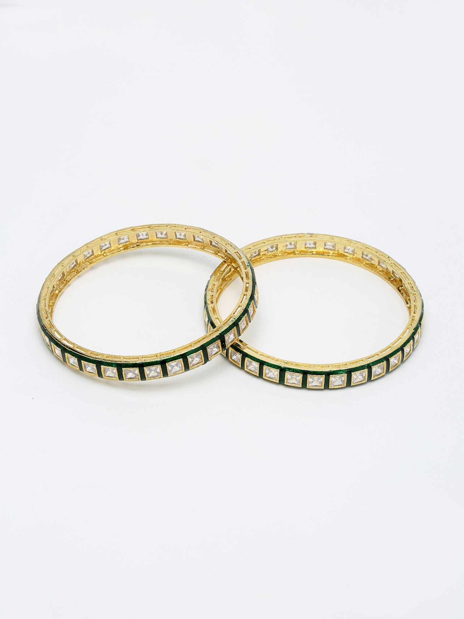 Meenakari Bangles Set Of 2 - Ruby Raang