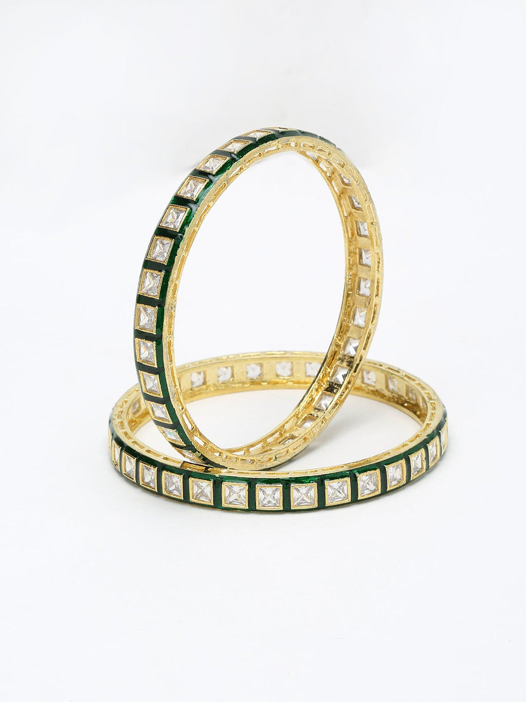 Meenakari Bangles Set Of 2 - Ruby Raang