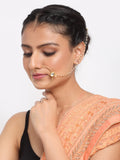 Kundan Nose Ring - Ruby Raang