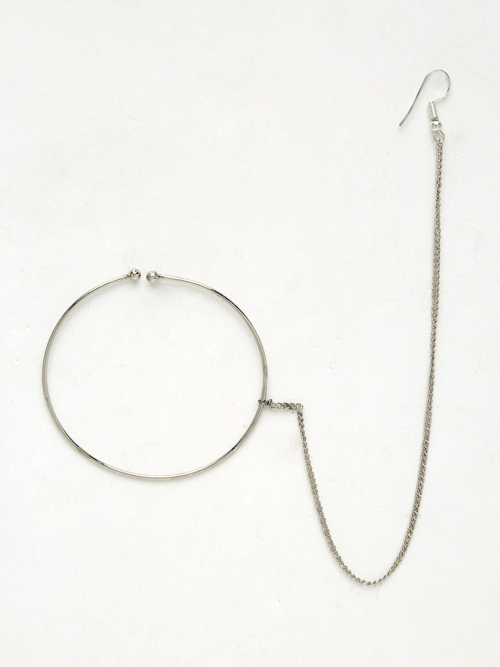 Silver Nose Ring - Ruby Raang