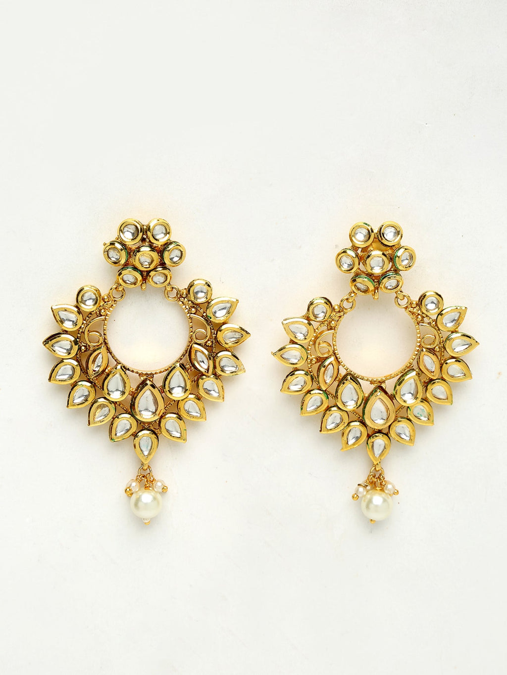 Kundan Earrings - Ruby Raang