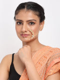Maharani Kundan Nose Ring - Ruby Raang