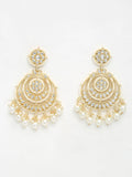 Kundan Pearl Earrings - Ruby Raang