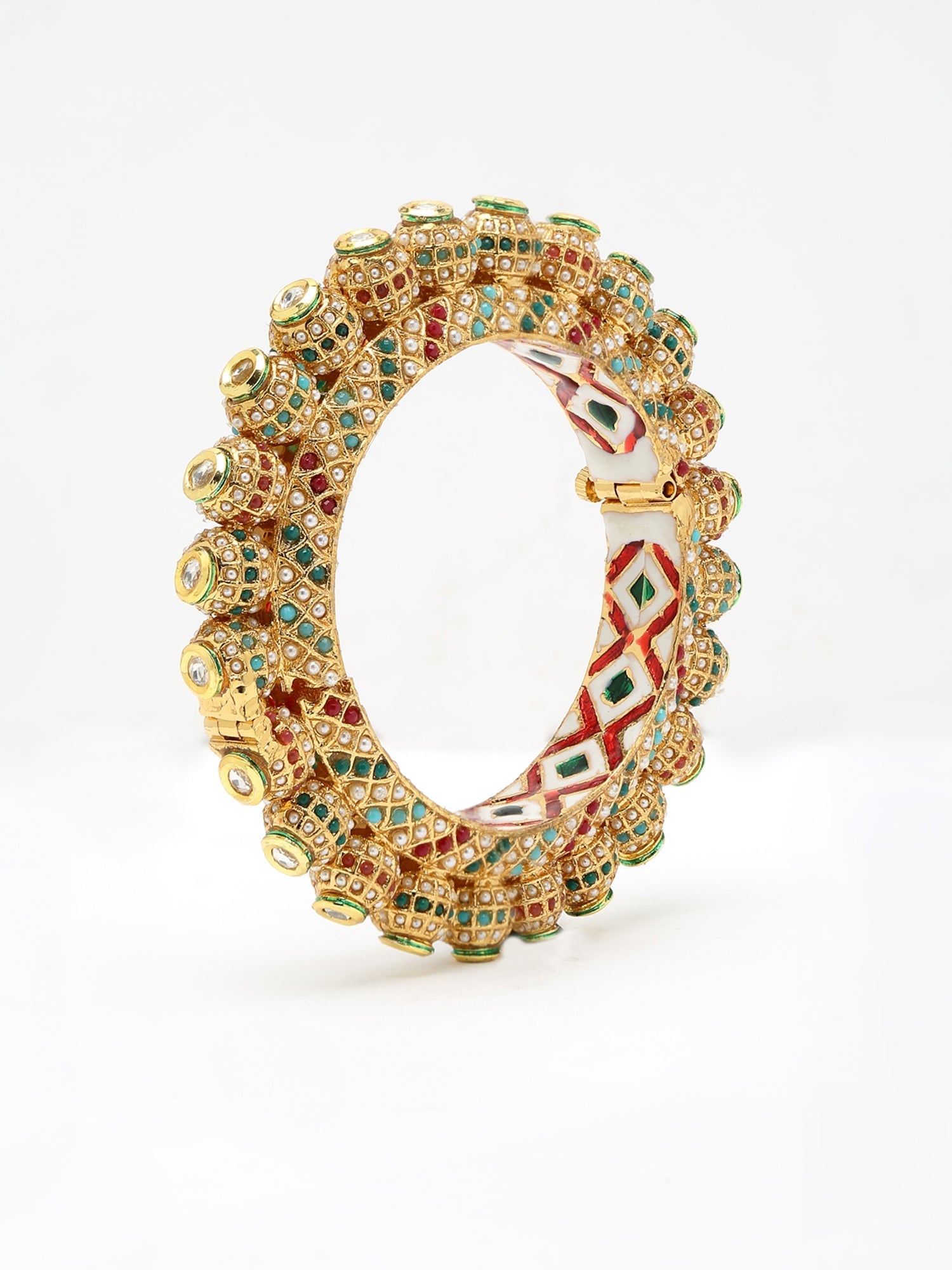 Multi Embellished Bangle - Ruby Raang