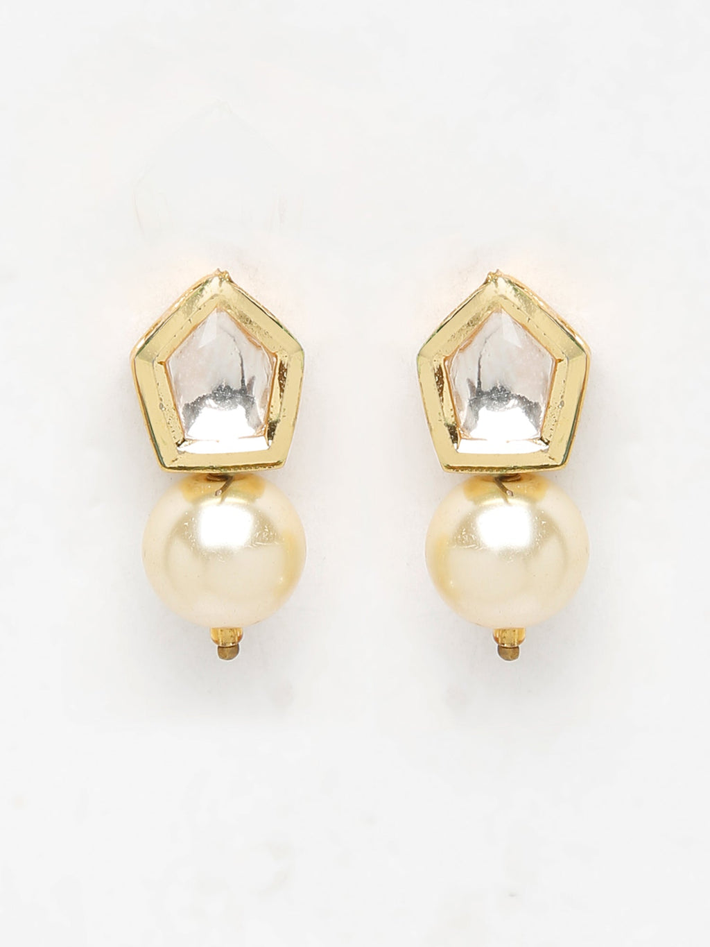 Kundan Studs - Ruby Raang