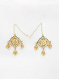 Kundan Studs - Ruby Raang