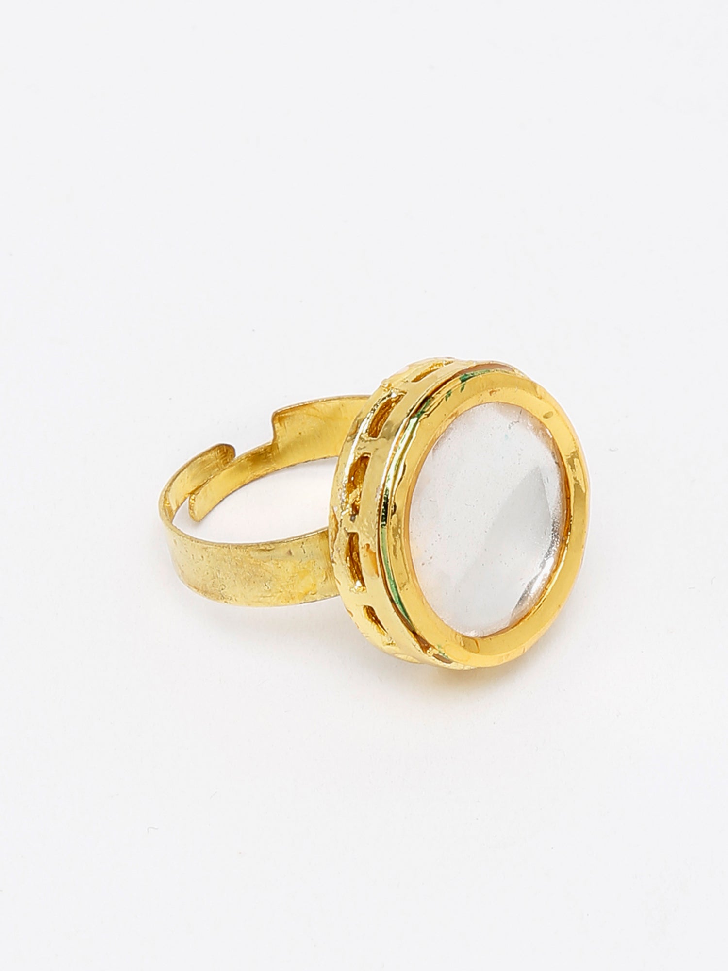 Kundan Ring - Ruby Raang