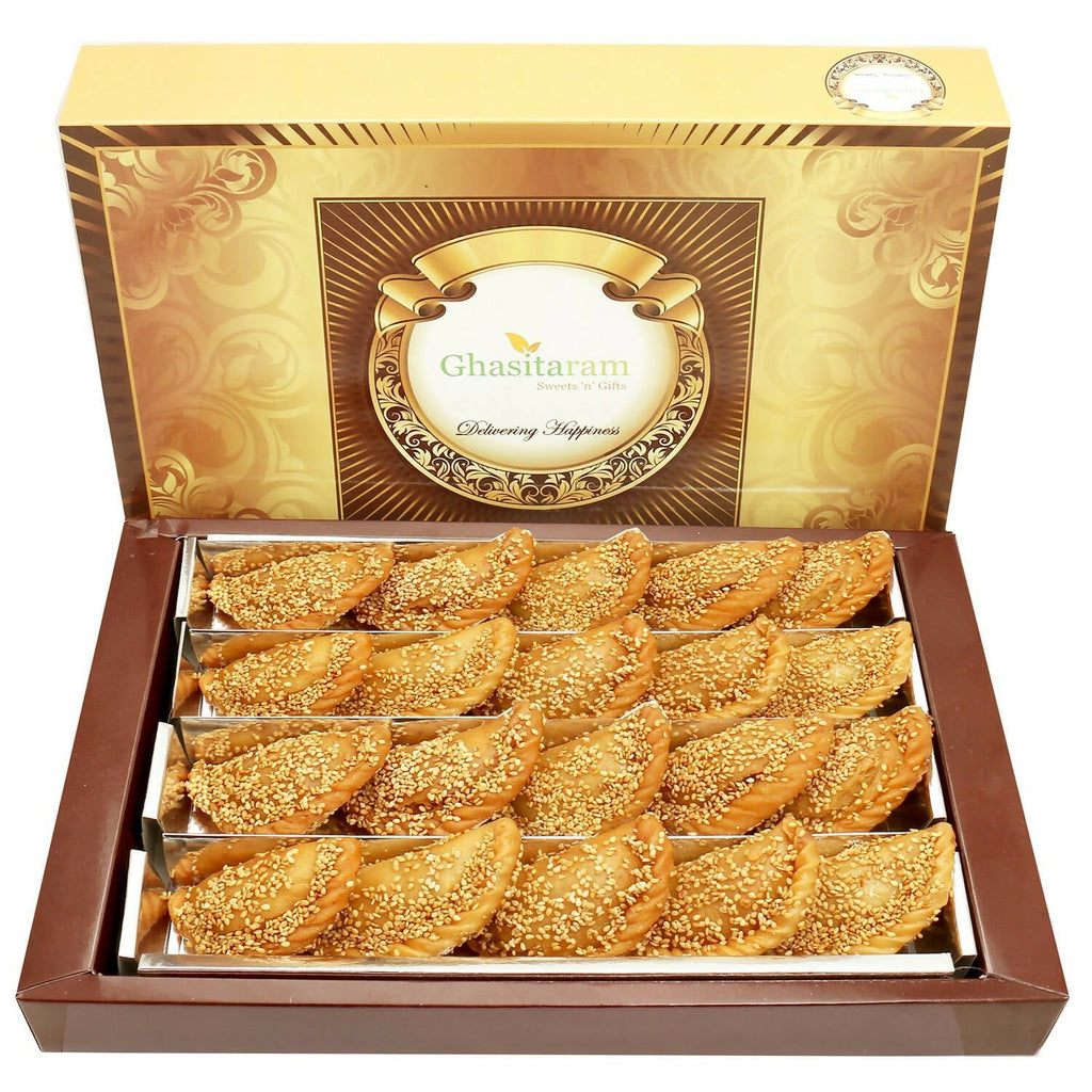 Ghasitaram Holi Sweets - Roasted Til/ Sesame Gujiya