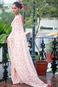 Very Much Indian Mastaani - Pure Mul Cotton Handloom Saree with Beautiful Heart Prints - Red