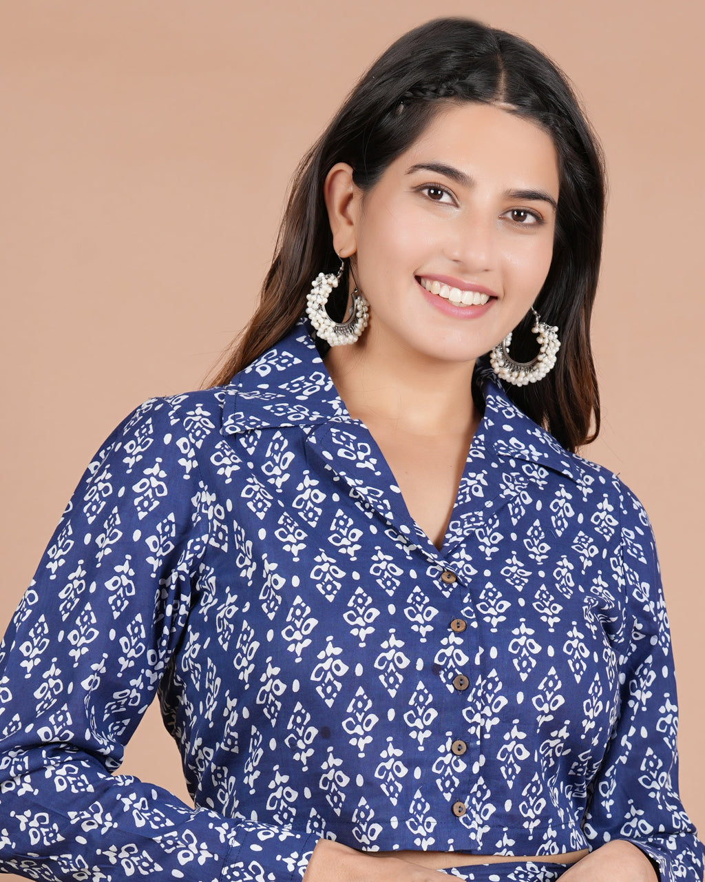 House of RP Women Indigo Cotton Print Co-Ords Sets