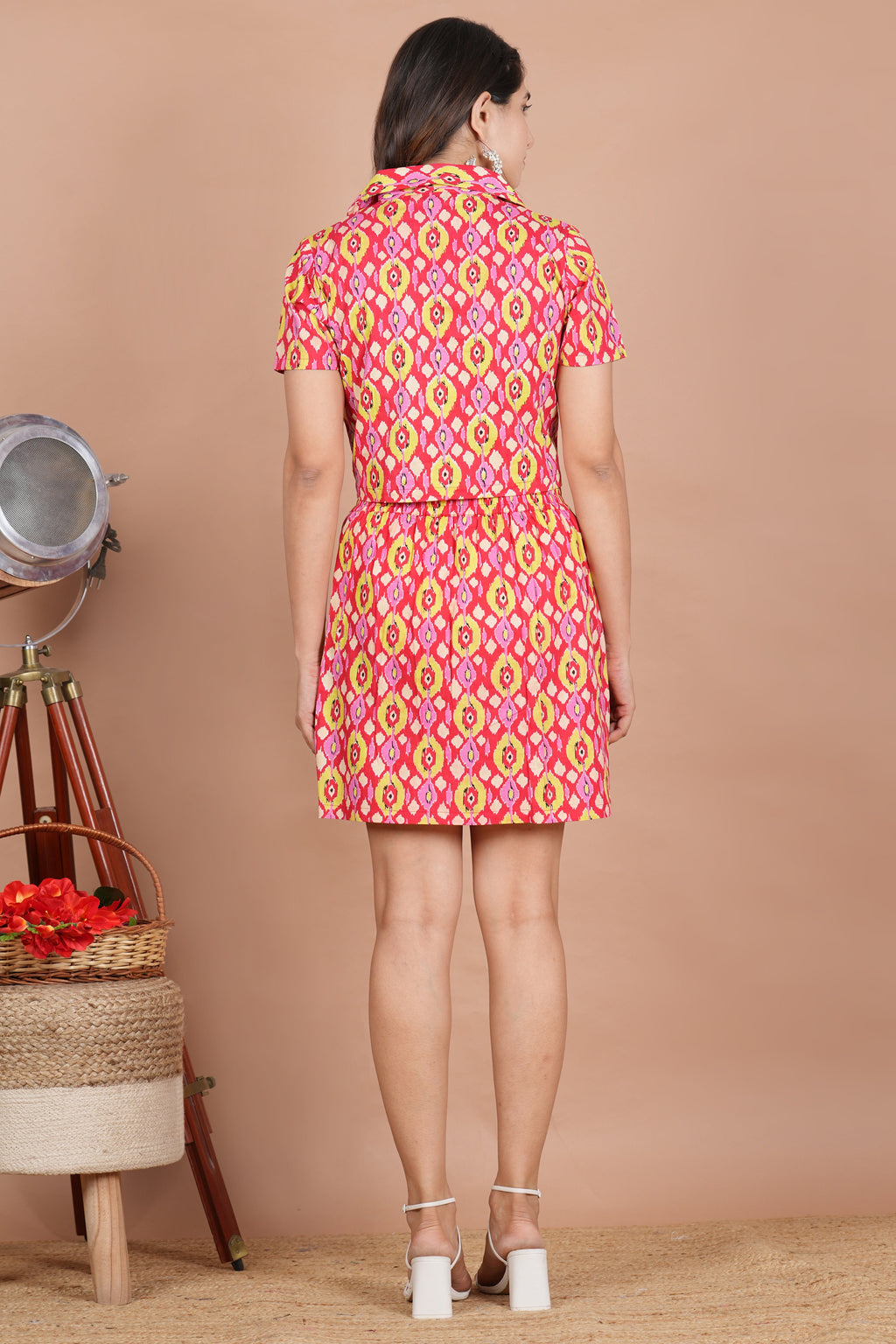 House of RP Women Red & Yellow Cotton Print Co-Ords Sets