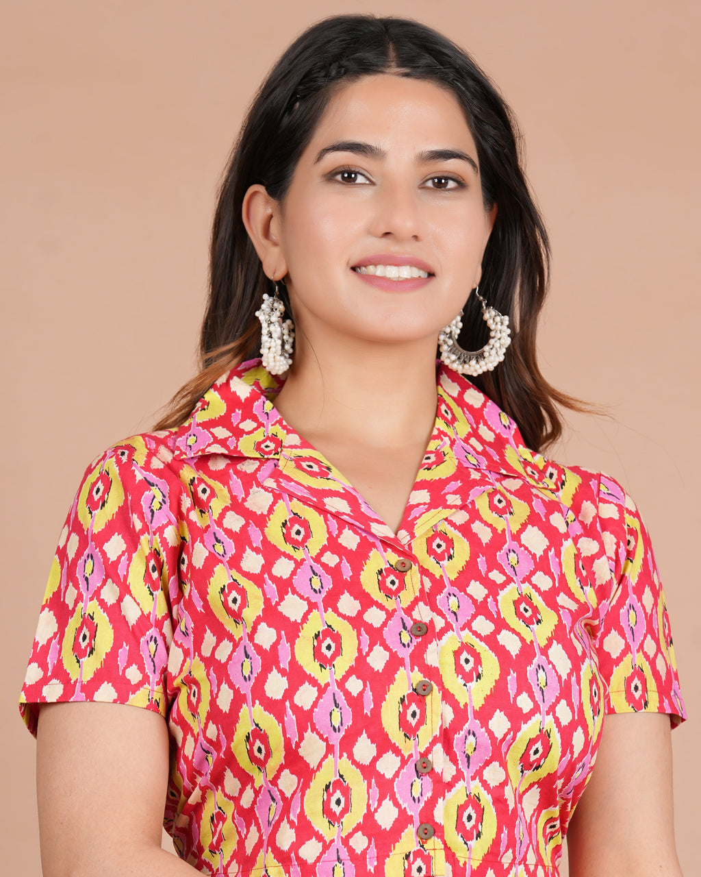 House of RP Women Red & Yellow Cotton Print Co-Ords Sets