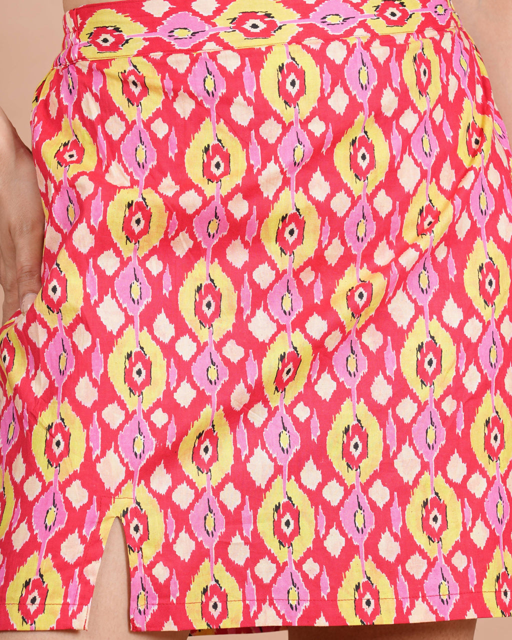 House of RP Women Red & Yellow Cotton Print Co-Ords Sets