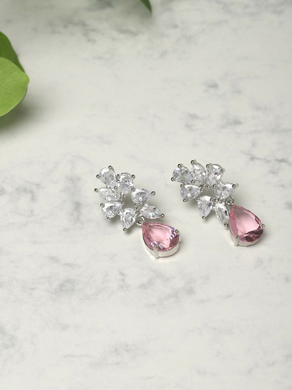 Champagne Stone Earrings- Ruby Raang