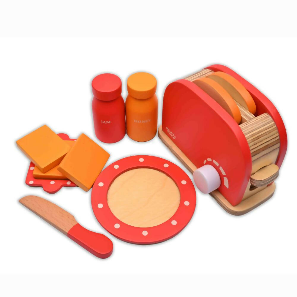Nesta Toys Bread Pop-up Toaster Toy - Multicolor