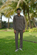 Azure Brown Shacket by Hilo Design