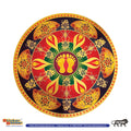 Stickerbazaar Micro Golden Embossing Rangoli Stickers
