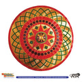 Stickerbazaar Micro Golden Embossing Rangoli Stickers