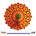 Stickerbazaar Micro Golden Embossing Rangoli Stickers