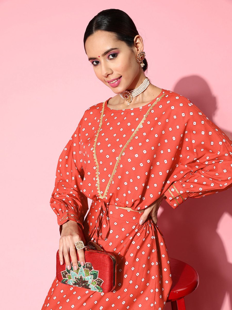 Ahalyaa Printed Crepe Co-Ords