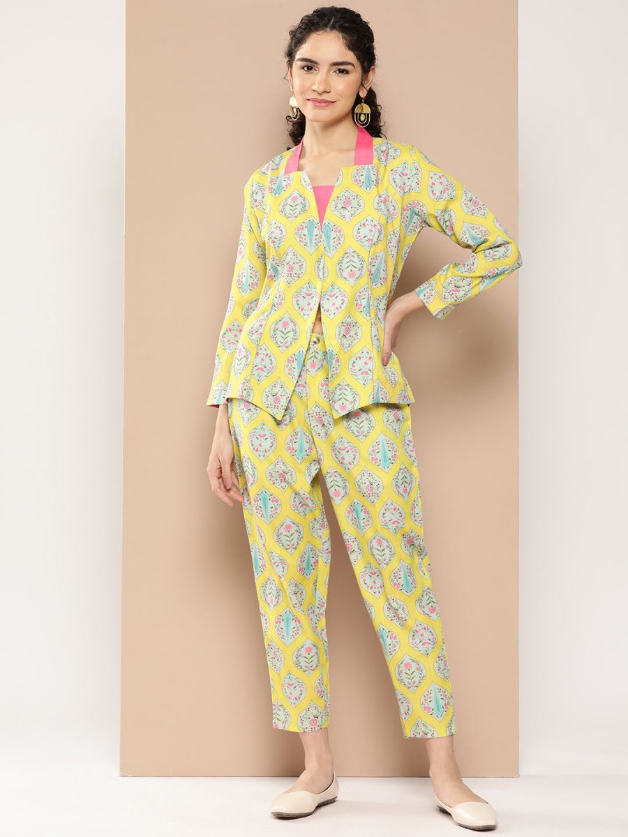 Ahalyaa Women Ethnic Motifs Printed Co-Ords