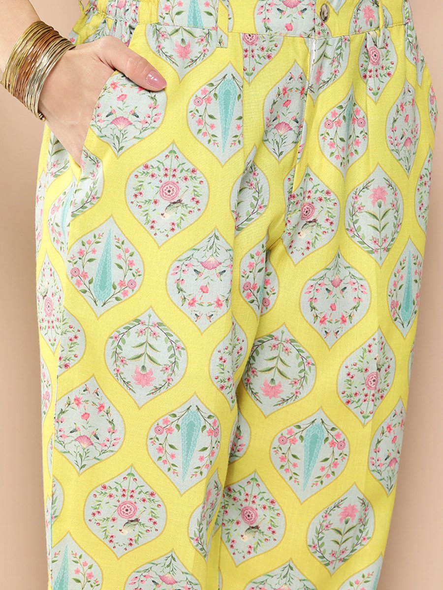 Ahalyaa Women Ethnic Motifs Printed Co-Ords