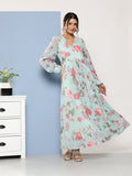 Ahalyaa Women Floral Printed Maxi Ethnic Dress
