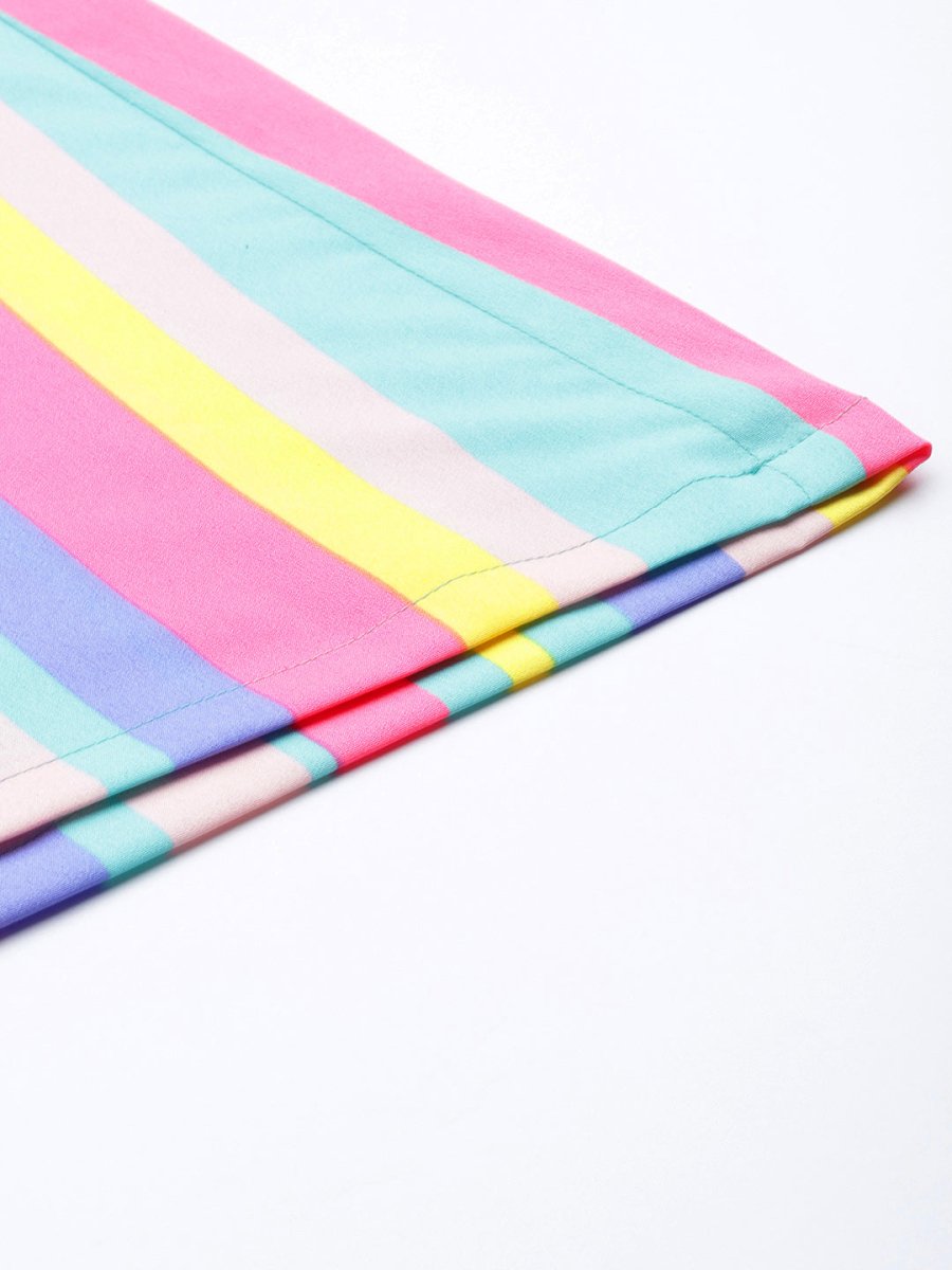 Ahalyaa Multicoloured Striped Basic Jumpsuit