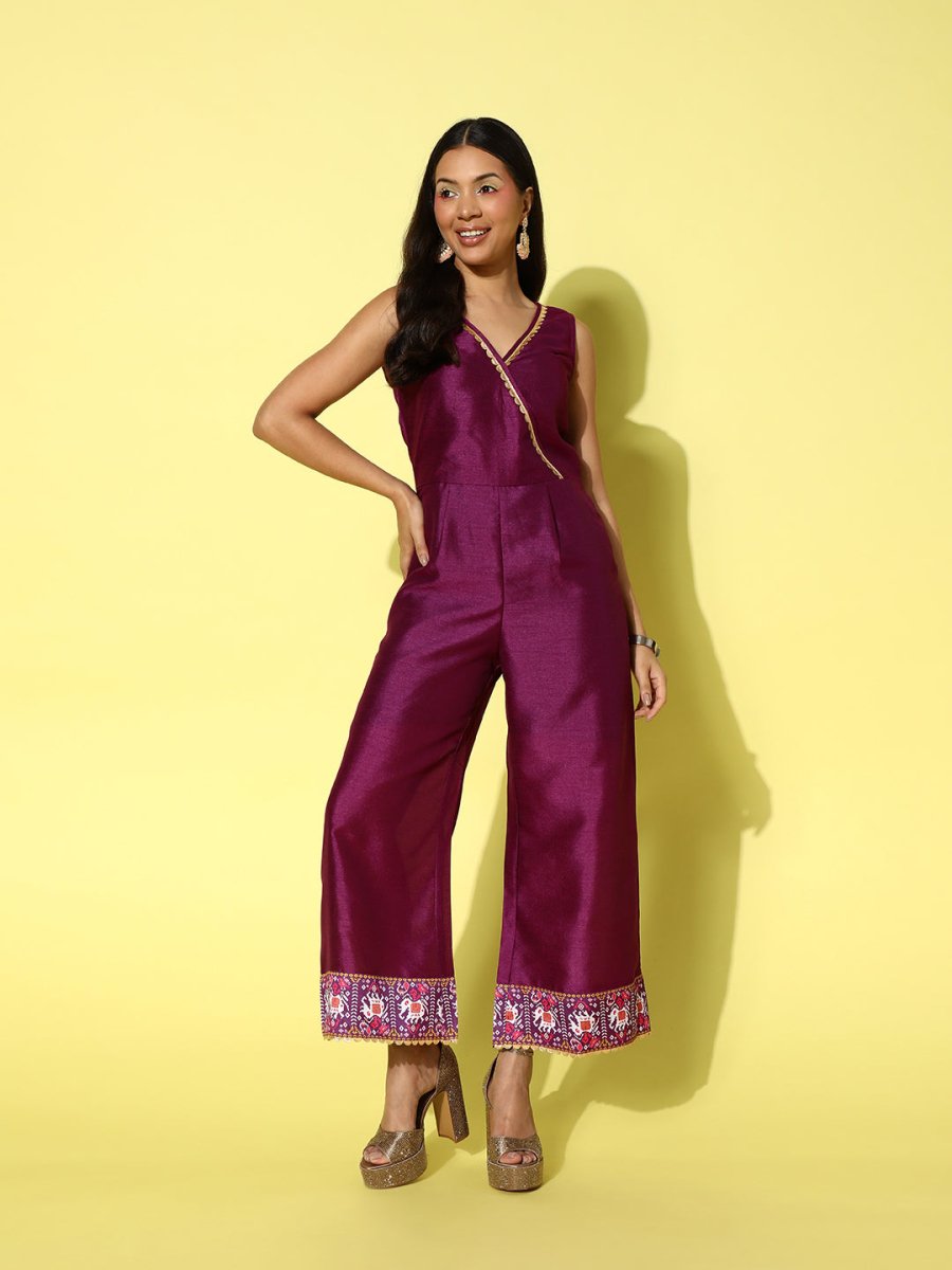 Ahalyaa Solid Basic Jumpsuit