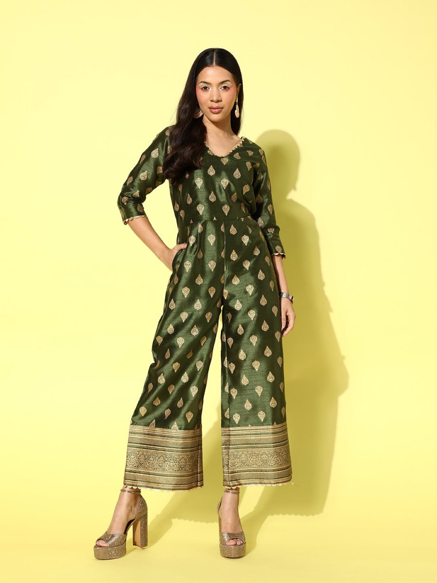 Ahalyaa Printed Basic Jumpsuit