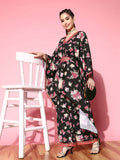 Ahalyaa Women Floral Printed Gotta Patti Kurta with Palazzos