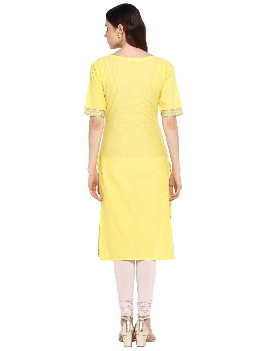 Ahalyaa Womens Cotton Straight Kurta