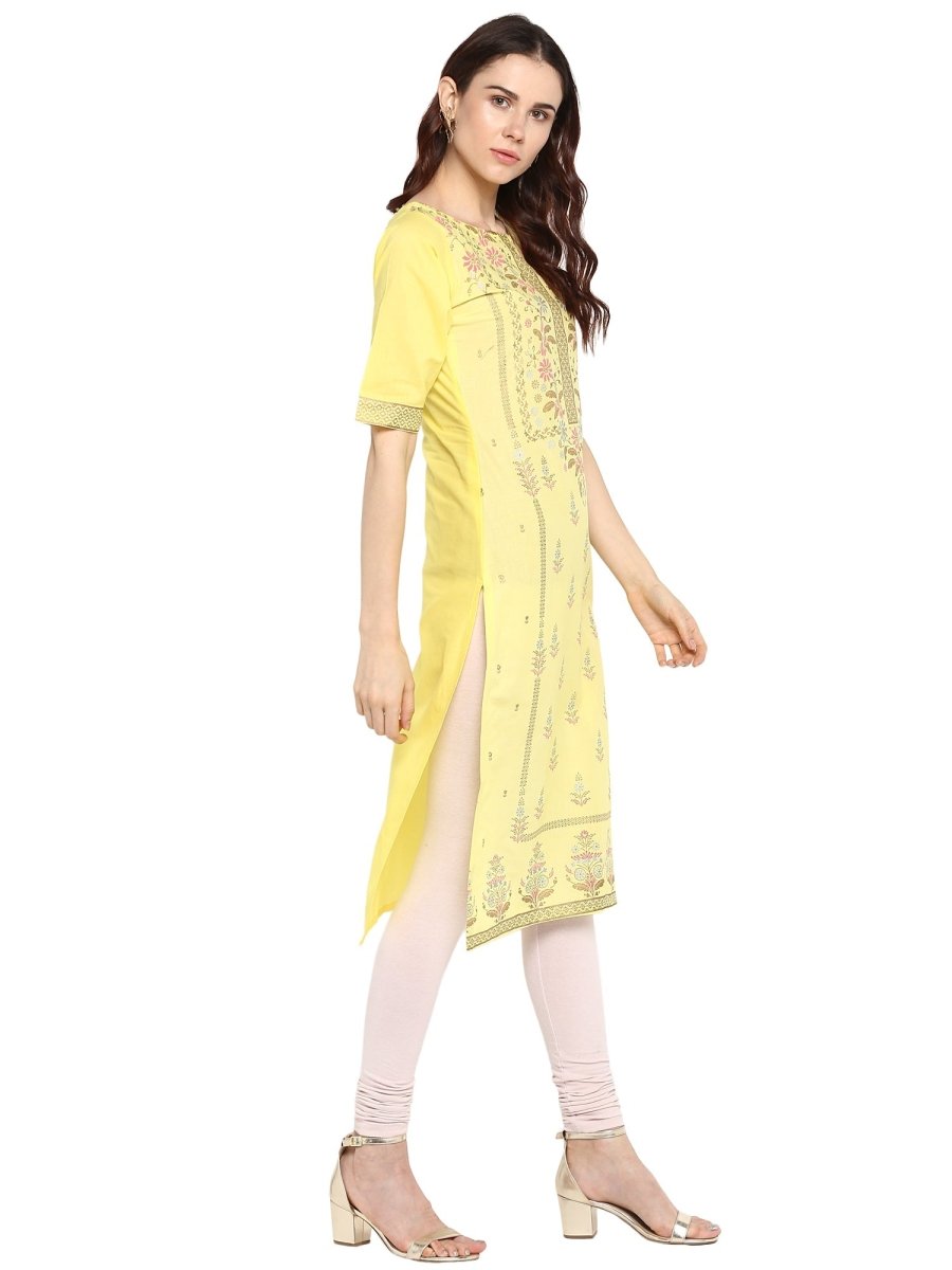 Ahalyaa Womens Cotton Straight Kurta